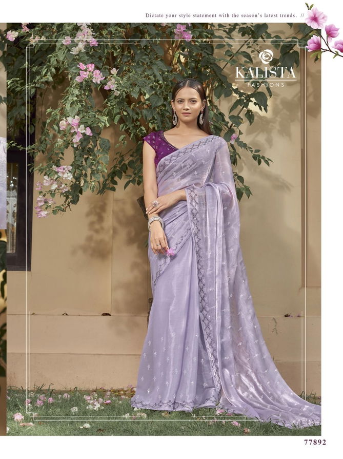 Silver Jubilee By Kalista Party Wear Sarees Catalog
